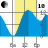 Shelton tide chart for Thursday, October 10, 2024