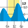 Shelton tide chart for Tuesday, November 12, 2024