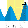 Shelton tide chart for Tuesday, August 12, 2025