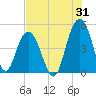Shem Creek tide chart for Monday, July 31, 2023