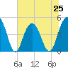 Shem Creek tide chart for Tuesday, June 25, 2024