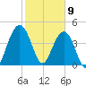 Shem Creek tide chart for Sunday, February 9, 2025