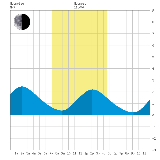 Shinnecock Yacht Club tide chart for Saturday, January 10, 2026