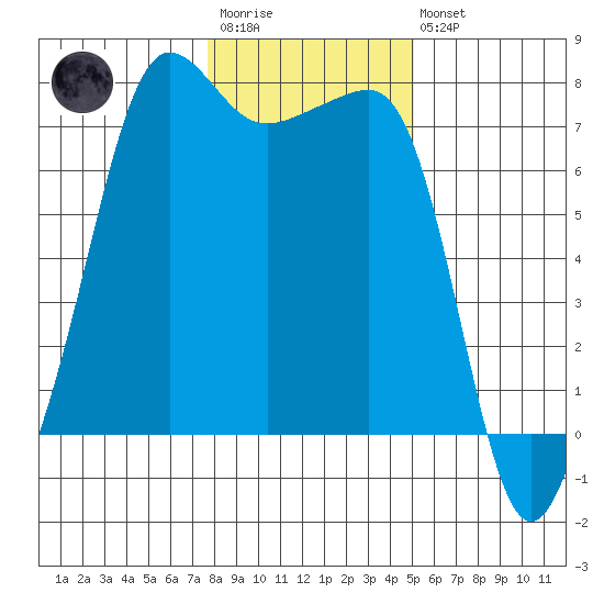 Anacortes Ferry tide chart for Wednesday, January 29, 2025