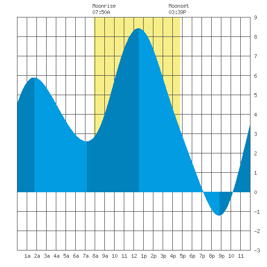 Skamokawa tide chart for Wednesday, January 10, 2024