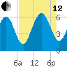 Skull Creek North tide chart for Monday, August 12, 2024