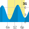 Skull Creek South tide chart for Thursday, July 31, 2025