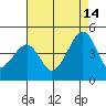 Sluice Creek tide chart for Wednesday, August 14, 2024