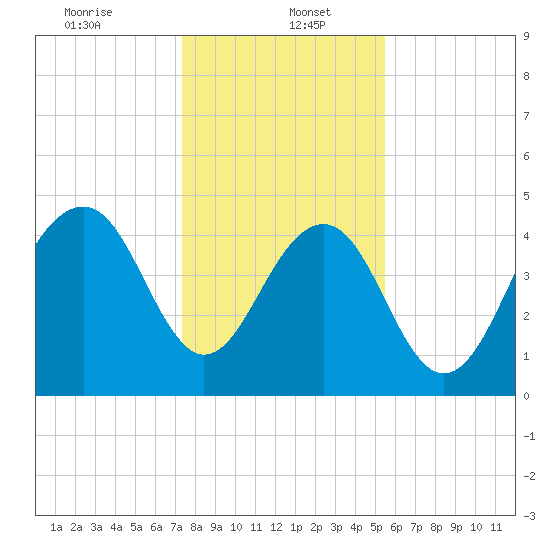 Snake Island tide chart for Friday, January 5, 2024