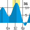 South Bay tide chart for Tuesday, December 31, 2024
