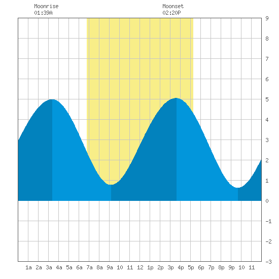 South Dewees Island tide chart for Friday, November 14, 2025