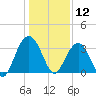 South Island USCG tide chart for Sunday, January 12, 2025