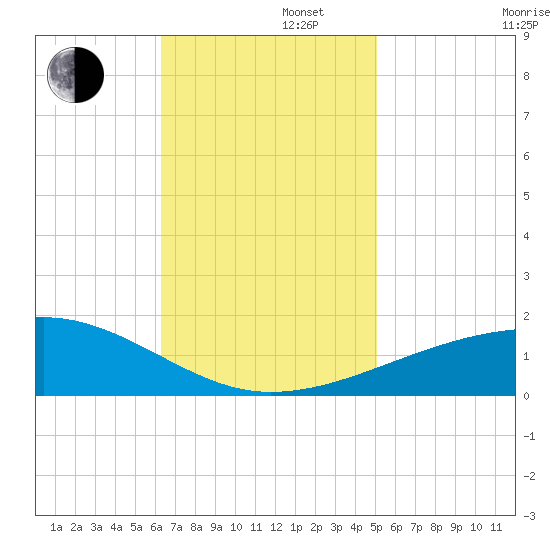 Southwest Pass tide chart for Tuesday, November 11, 2025