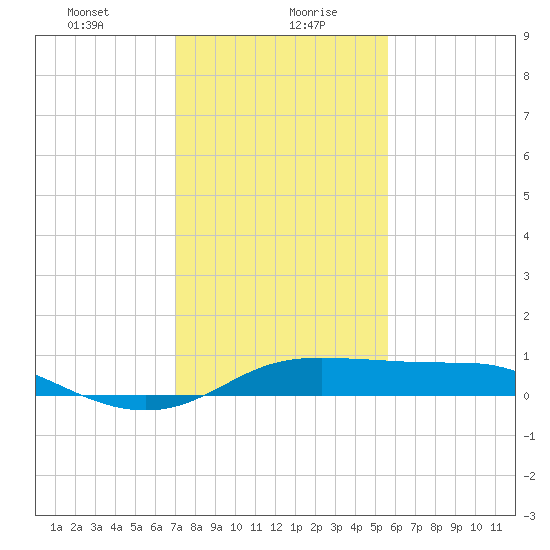 Southwest Pass tide chart for Friday, January 22, 2021