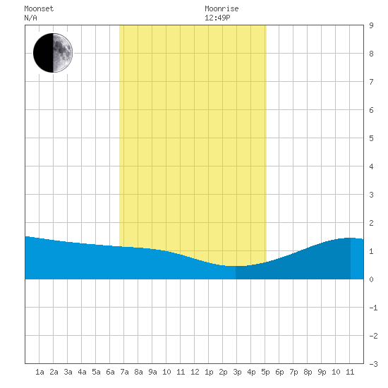 Southwest Pass tide chart for Friday, November 28, 2025