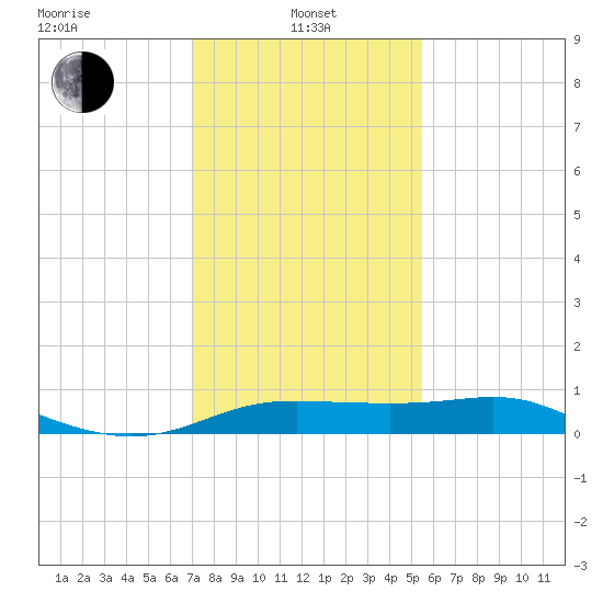 Southwest Pass tide chart for Saturday, January 10, 2026