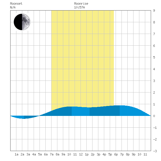 Southwest Pass tide chart for Sunday, January 25, 2026