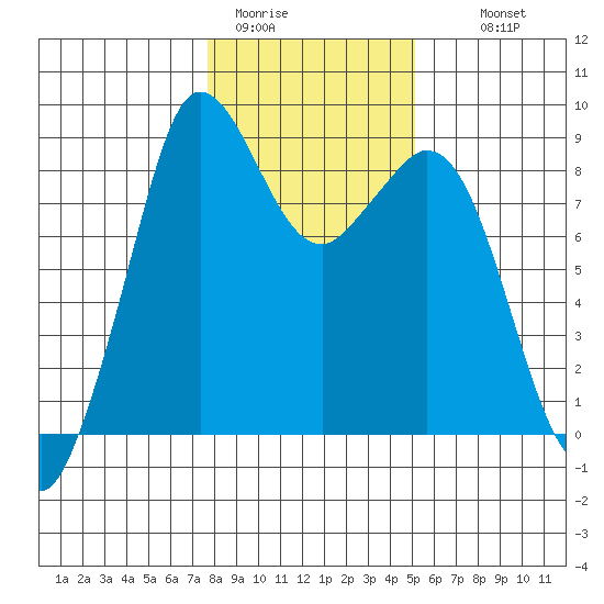 Blaine tide chart for Friday, January 31, 2025