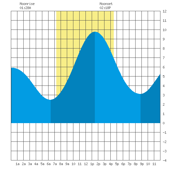 Blaine tide chart for Friday, November 14, 2025