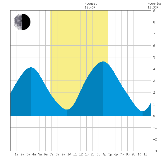 Stathems Neck tide chart for Friday, November 22, 2024