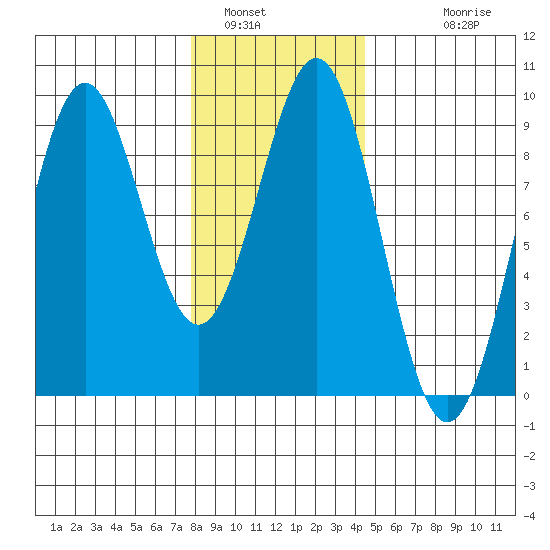 Steamboat Bay tide chart for Sunday, January 31, 2021