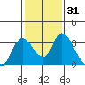 Steamboat Slough tide chart for Friday, January 31, 2025