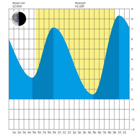 Stella tide chart for Friday, June 28, 2024