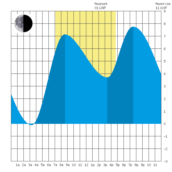 Stella tide chart for Tuesday, November 11, 2025