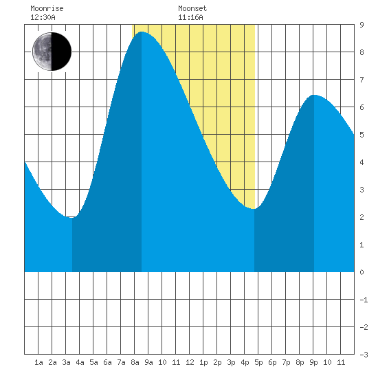 Stella tide chart for Saturday, January 10, 2026