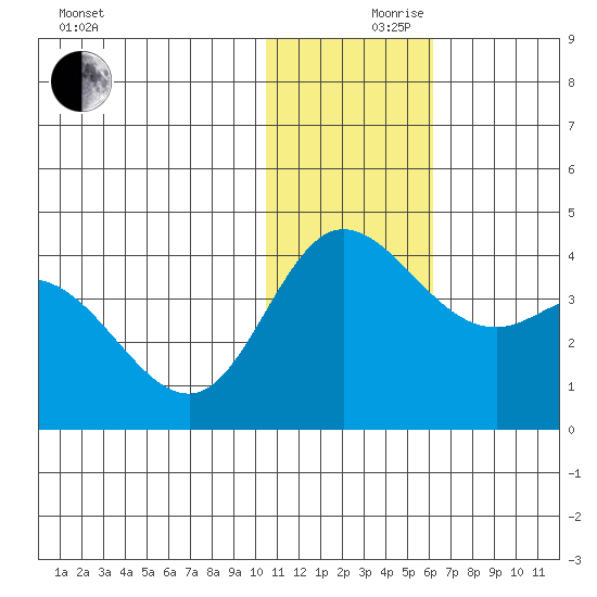 Steller Cove tide chart for Friday, December 10, 2021