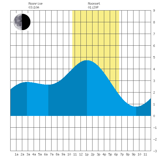 Steller Cove tide chart for Saturday, January 10, 2026