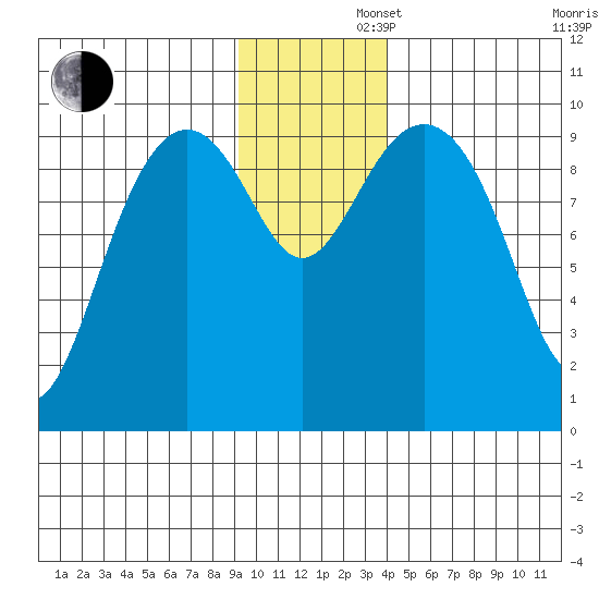 Storey Island tide chart for Friday, November 22, 2024