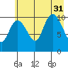 Storey Island tide chart for Thursday, July 31, 2025