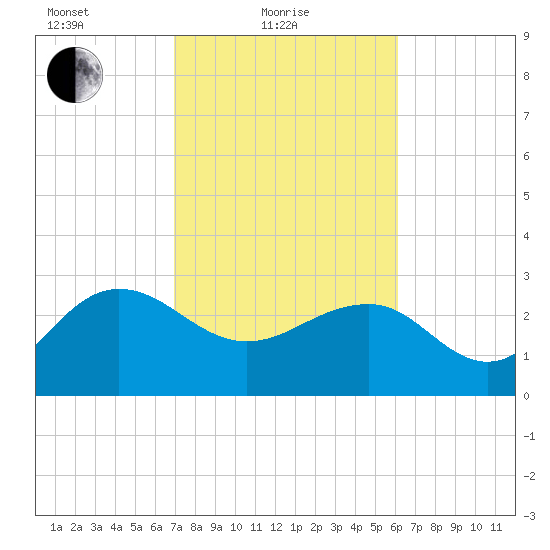 Blessing Plantation tide chart for Friday, February 19, 2021