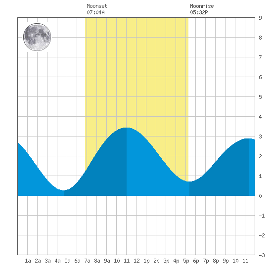 Blessing Plantation tide chart for Friday, November 19, 2021