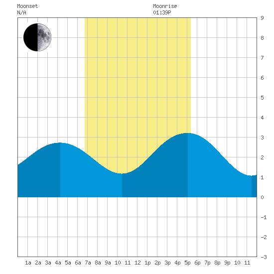 Blessing Plantation tide chart for Saturday, November 9, 2024