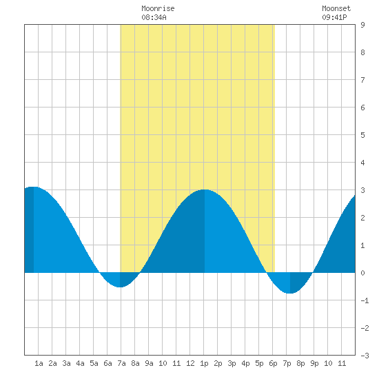 Blessing Plantation tide chart for Friday, February 20, 2026