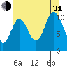 Sulzer tide chart for Saturday, July 31, 2021