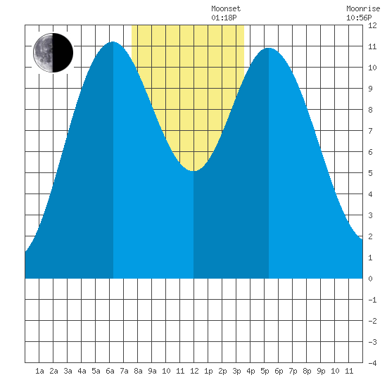 Sulzer tide chart for Friday, November 22, 2024