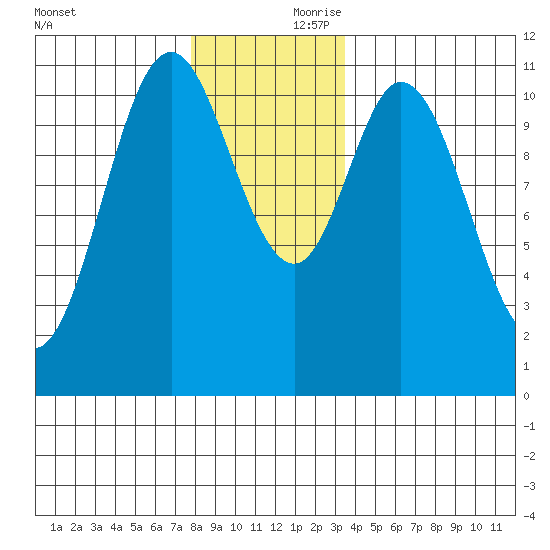 Sulzer tide chart for Friday, November 28, 2025