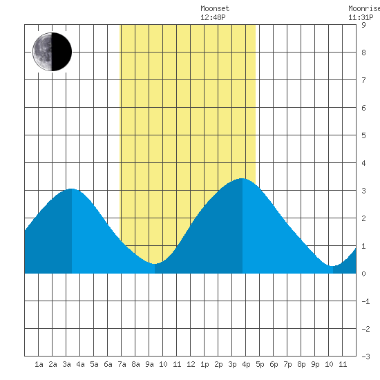 Summit Bridge tide chart for Friday, November 22, 2024