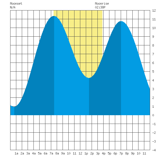 Sumner Island tide chart for Friday, November 12, 2021
