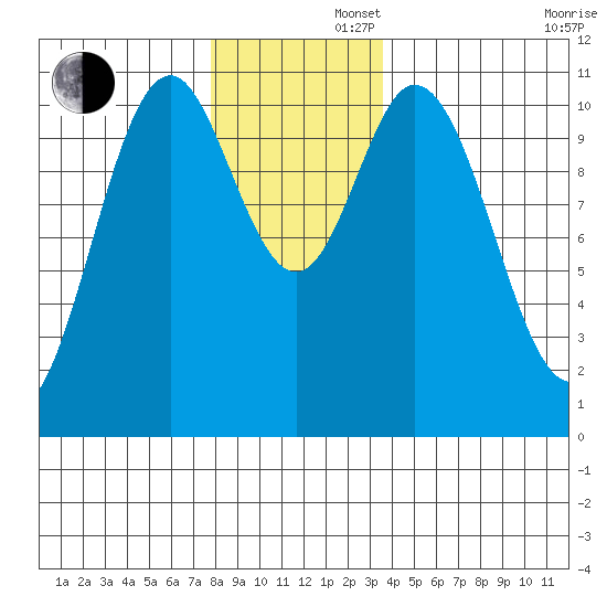 Sumner Island tide chart for Friday, November 22, 2024