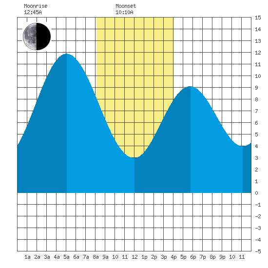 Sumner Island tide chart for Tuesday, January 21, 2025