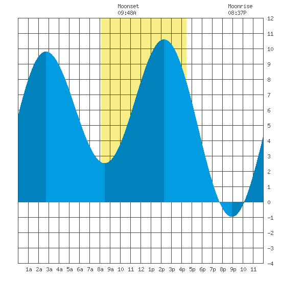 Surge Bay tide chart for Sunday, January 31, 2021