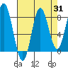 Surge Bay tide chart for Thursday, August 31, 2023