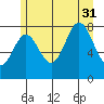 Surge Bay tide chart for Thursday, July 31, 2025