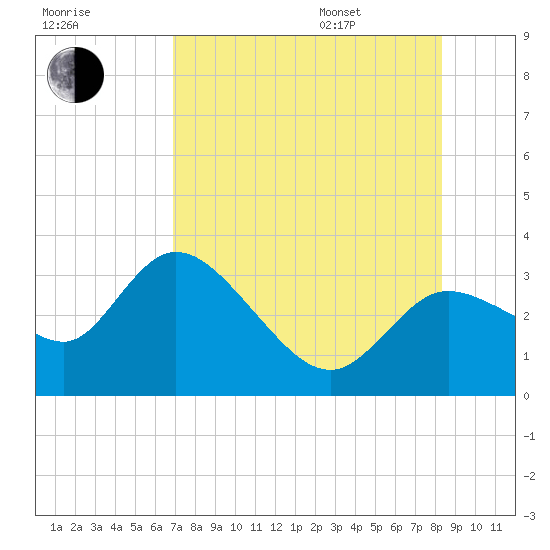 Suwannee tide chart for Tuesday, August 8, 2023