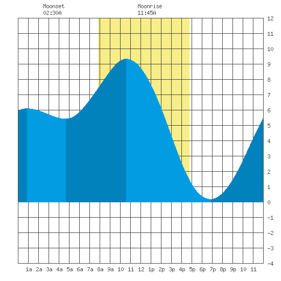 Swinomish Channel tide chart for Friday, January 19, 2024