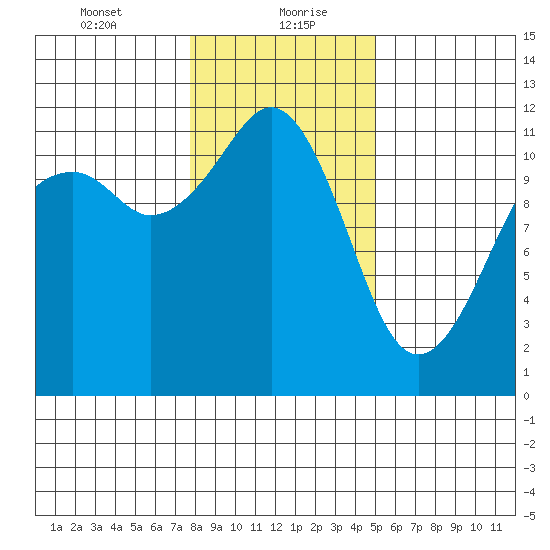 Tacoma Narrows tide chart for Friday, January 22, 2021